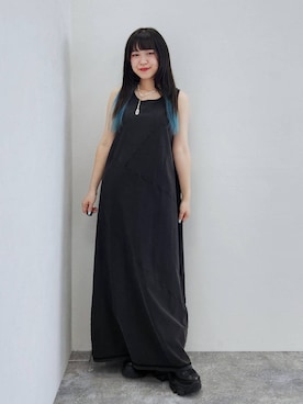 「PAGEBOY（ページボーイ）のプラットチャンキースニーカー【3サイズ展開・軽量】（スニーカー、ブラック系）」を使った、いっしぃさん（レディース・154cm）の春コーディネート
