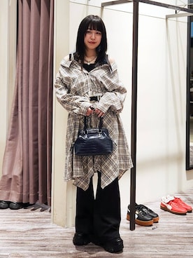 いっしぃさん(レディース・154cm)の冬コーディネート