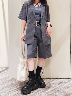 いっしぃさん(レディース・154cm)の夏コーディネート