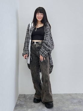 いっしぃさん（レディース・154cm）の春コーディネート