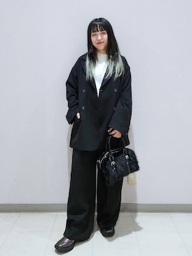 いっしぃさん（レディース・154cm）の冬コーディネート