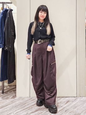 「PAGEBOY（ページボーイ）のアイテム」を使った、いっしぃさん（レディース・154cm）の秋コーディネート