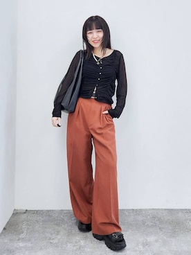 いっしぃさん（レディース・154cm）の冬コーディネート