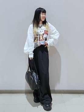 「ボストンバッグ」｜いっしぃさん（レディース・154cm）の秋コーディネート