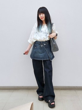いっしぃさん(レディース・154cm)の夏コーディネート