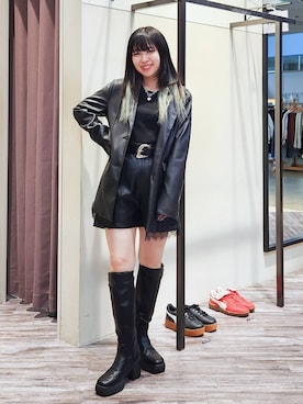 「HARE（ハレ）のアイテム（テーラードジャケット）」を使った、いっしぃさん（レディース・154cm）の秋コーディネート