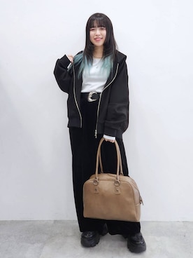 いっしぃさん（レディース・154cm）の冬コーディネート