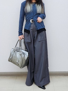 「PAGEBOY（ページボーイ）のアイテム（その他パンツ）」を使った、いっしぃさん（レディース・154cm）の夏コーディネート