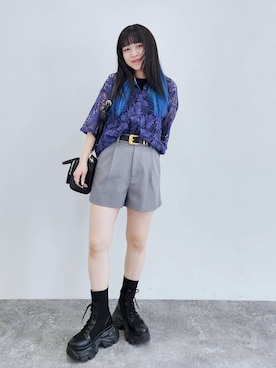 いっしぃさん（レディース・154cm）の春コーディネート