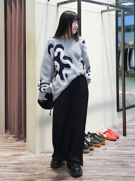 「PBLIM（ページボーイリム）のアイテム」を使った、いっしぃさん（レディース・154cm）の冬コーディネート