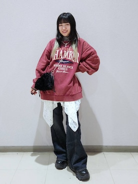 いっしぃさん（レディース・154cm）の冬コーディネート