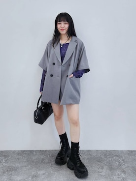 いっしぃさん(レディース・154cm)の春コーディネート