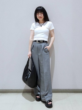 「PAGEBOY（ページボーイ）のアイテム（バッグ）」を使った、いっしぃさん（レディース・154cm）の春コーディネート