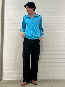 「adidas（アディダス）のタバコ / Tobacco（シューズ）」を使った、OKさん（メンズ・183cm）の秋コーディネート