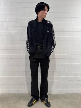 「アイテム（ジャージ）」を使った、OKさん（メンズ・183cm）の秋コーディネート