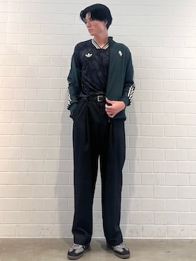 「adidas（アディダス）のSAMBA OG / アディダスオリジナルス adidas Originals（スニーカー）」を使った、OKさん（メンズ・183cm）の秋コーディネート