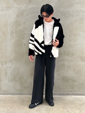 「adidas（アディダス）のアイテム（スウェットパンツ）」を使った、OKさん（メンズ・183cm）の秋コーディネート