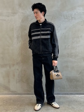 「アイテム（ショルダーバッグ）」を使った、OKさん（メンズ・183cm）の夏コーディネート
