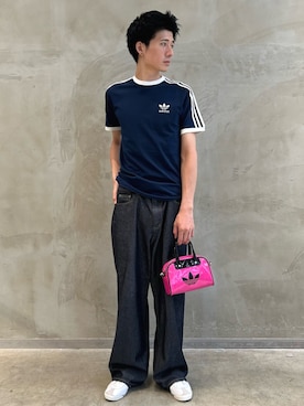 「アイテム（スニーカー）」を使った、OKさん（メンズ・183cm）の夏コーディネート