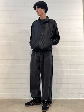 「アイテム（ジャージ）」を使った、OKさん（メンズ・183cm）の秋コーディネート