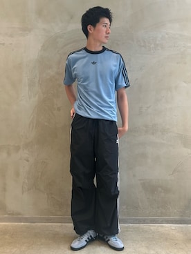 「アイテム（スニーカー）」を使った、OKさん（メンズ・183cm）の夏コーディネート