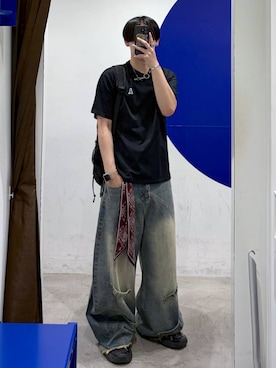 「ALAND（エーランド）のアイテム」を使った、863yさん（メンズ・170cm）の夏コーディネート