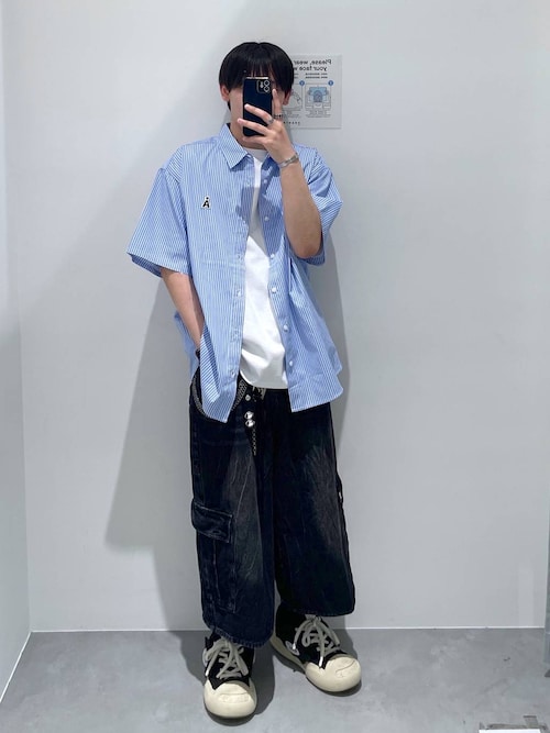 【UNISEX】ALAND／ALOGOワッペンT