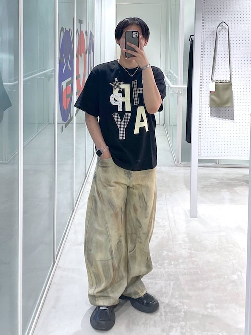 Tシャツ・カットソー Wai Kei HAPPY Patchwork Short Sleeve T-shirt 5BSA066 UNISEX】Wai Kei／ハッピーパッチワークT（Tシャツ/カットソー