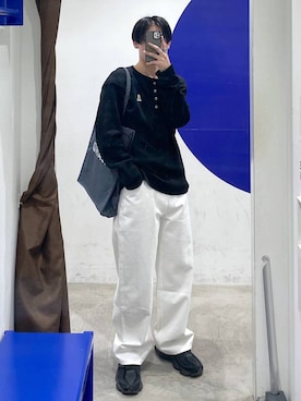 「ALAND（エーランド）のアイテム」を使った、863yさん（メンズ・170cm）の春コーディネート