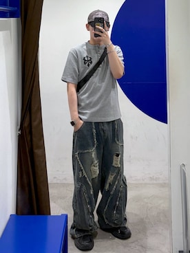 「ALAND（エーランド）のアイテム」を使った、863yさん（メンズ・170cm）の夏コーディネート