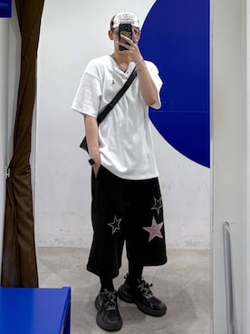 「ALAND（エーランド）のアイテム」を使った、863yさん（メンズ・170cm）の夏コーディネート