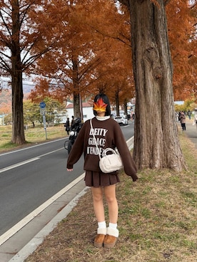 「NATURAL BEAUTY BASIC（ナチュラルビューティーベーシック）のアイテム」を使った、みうさん（レディース・153cm）の秋コーディネート