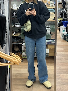 「アイテム（サンダル）」を使った、aさん（レディース・163cm）の春コーディネート