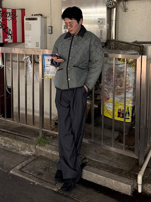 「Traditional Weatherwear（トラディショナルウェザーウェア）のWAVERLY STUDS（ダウンジャケット/コート）」を使った、しゃちょーさん（メンズ・169cm）の春コーディネート