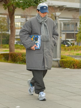 「韓国」｜「アイテム（その他）」を使った、しゃちょーさん（メンズ・169cm）の冬コーディネート