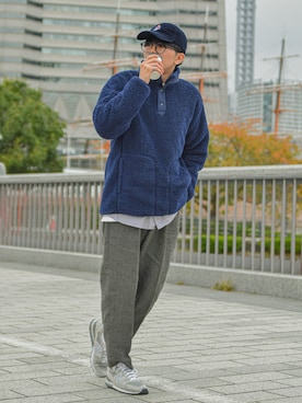 「NICOLE（ニコル）のアイテム（パンツ）」を使った、しゃちょーさん（メンズ・169cm）の秋コーディネート