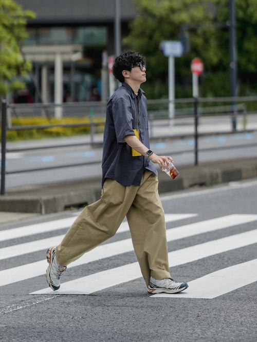しゃちょー｜STUDIO NICHOLSONのチノパンツを使った