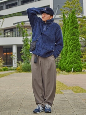 「コーデュロイキャップ」｜しゃちょーさん（メンズ・169cm）の秋コーディネート