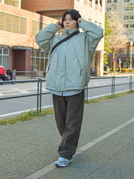 「HELLY HANSEN（ヘリーハンセン）のアイテム」を使った、しゃちょーさん（メンズ・169cm）の冬コーディネート