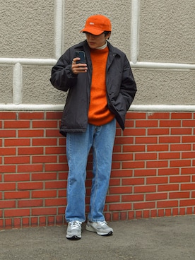「CIAOPANIC TYPY（チャオパニックティピー）のアイテム（トップス）」を使った、しゃちょーさん（メンズ・169cm）の冬コーディネート
