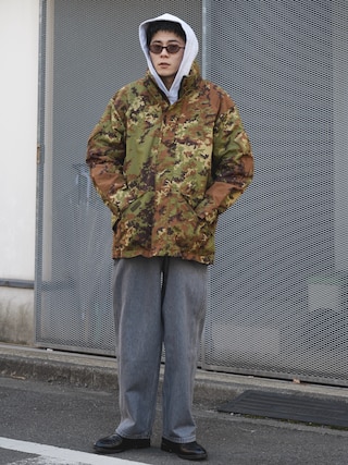 「LOS ANGELES APPAREL(ロサンゼルスアパレル)の【Los Angeles Apparel/ロサンゼルス・アパレル】14.0oz Heavy Fleece Hood Sweat ヘビーウェイト プルオーバーパーカー MADE IN USA(パーカー)」を使った、しゃちょーさん(メンズ・169cm)の冬コーディネート