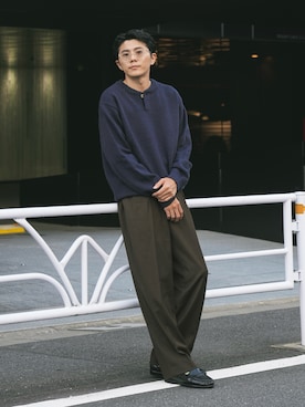 「guepard（ギュパール）のアイテム」を使った、しゃちょーさん（メンズ・169cm）の秋コーディネート