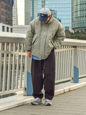 「韓国」｜「アイテム（その他）」を使った、しゃちょーさん（メンズ・169cm）の冬コーディネート