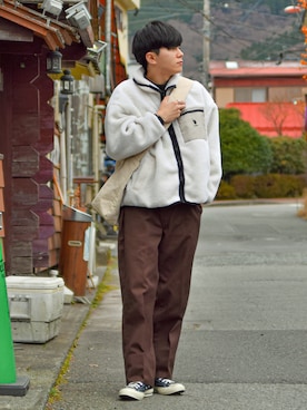 「U.S. POLO ASSN.（ユーエスポロアッスン）のアイテム（ジャケット/アウター）」を使った、しゃちょーさん（メンズ・169cm）の冬コーディネート
