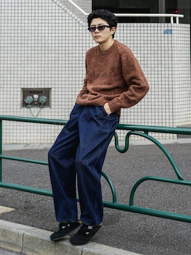 「アイテム（サンダル）」を使った、しゃちょーさん（メンズ・169cm）の秋コーディネート