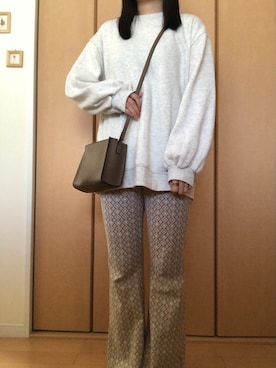 「消えそうな色コーデ」｜わかなさん（レディース・161cm）の冬コーディネート