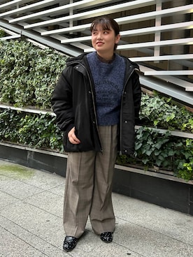 「アイテム（ブルゾン）」を使った、なっちゃんさん（レディース・160cm・20代）の秋コーディネート