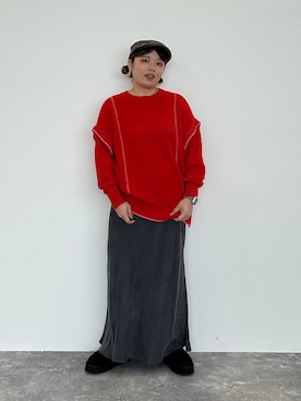 「アイテム（ハンチング/ベレー帽）」を使った、なっちゃんさん（レディース・160cm・20代）の秋コーディネート