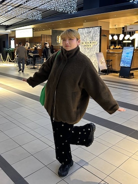 「アイテム（ヘアアクセサリー）」を使った、なっちゃんさん（レディース・160cm・20代）の冬コーディネート