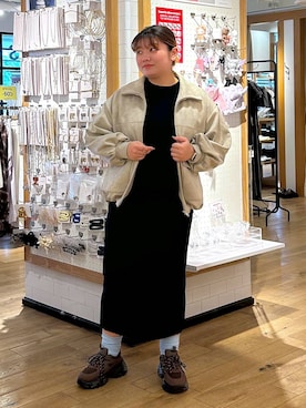 「LOWRYS FARM（ローリーズファーム）のアイテム（ソックス/靴下）」を使った、なっちゃんさん（レディース・160cm）の秋コーディネート